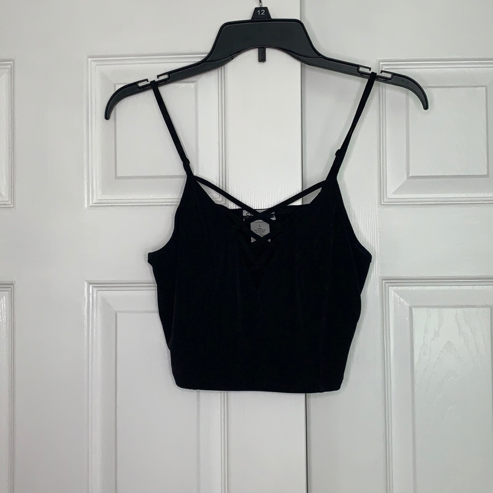 Black Bralette/Cropped Tank Top